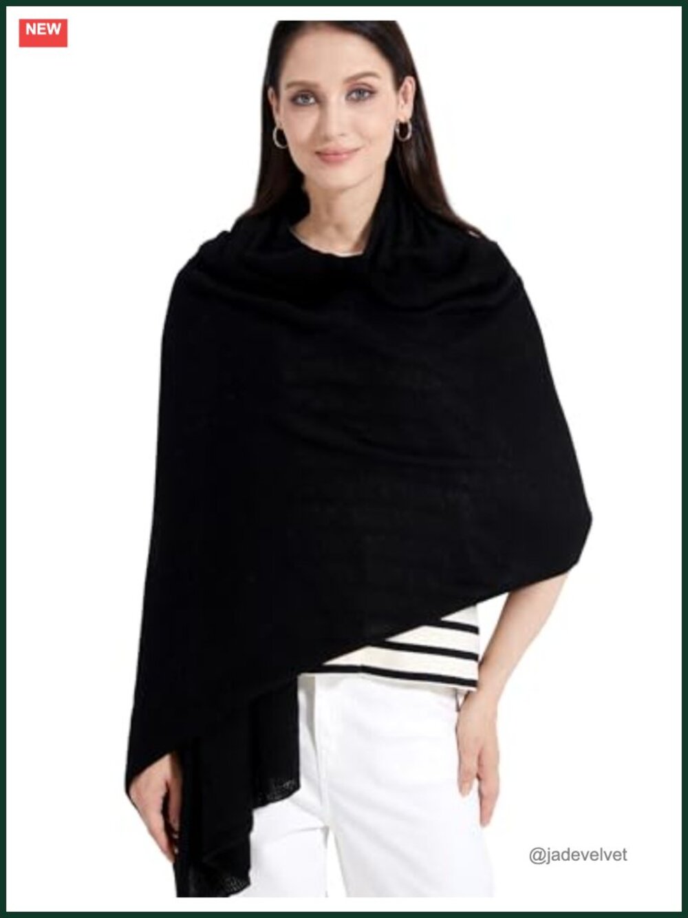 Luxury 100% Cashmere Wrap Scarf Stole Knitted Shawl Women Extra Large 87x28